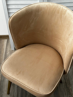 Стул М-City DISAUR Моне Zizi 605 Латте, Велюр, Золотой каркас