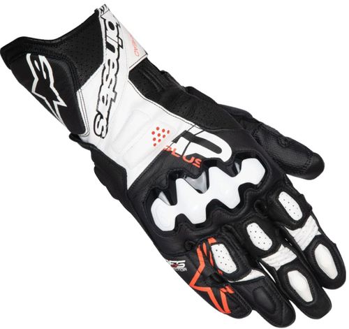 Gloves GP Plus R V3 Leather / Бело-черный