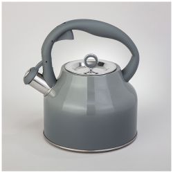 ЧАЙНИК AGNESS СО СВИСТКОМ, 2,8 Л, ИНДУКЦИЯ, ЦВЕТ - СЕРЫЙ ГРАДИЕНТ