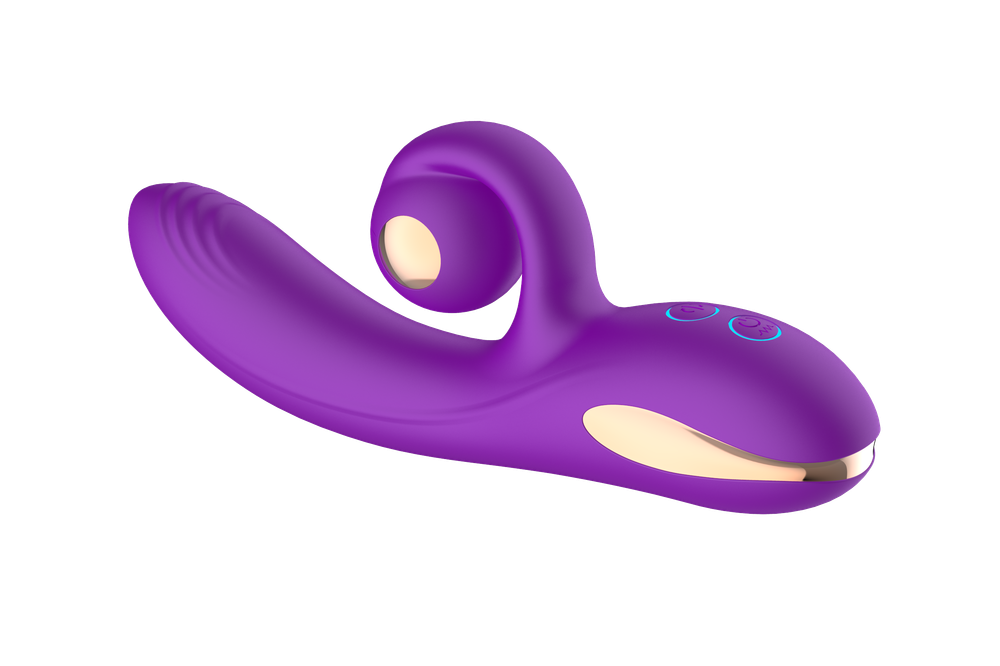 Силиконовый вибратор-кролик с функцией вращения SW3052-purple