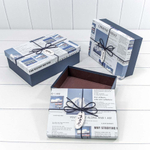 Коробка 29х21х9.5 см Набор 3 шт "Cherish Today" (Синий)