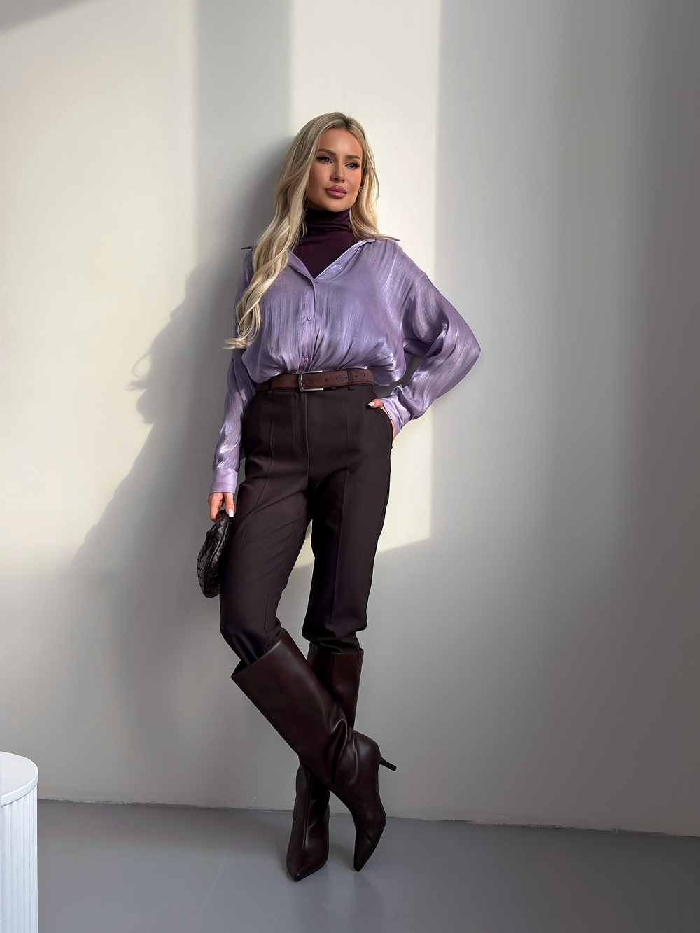 Блуза из полупрозрачного шифона