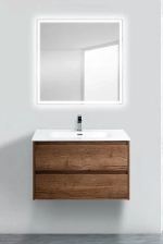 Тумба с раковиной BelBagno KRAFT 90 2C-SO/LOV-900-LVB Rovere Tabacco
