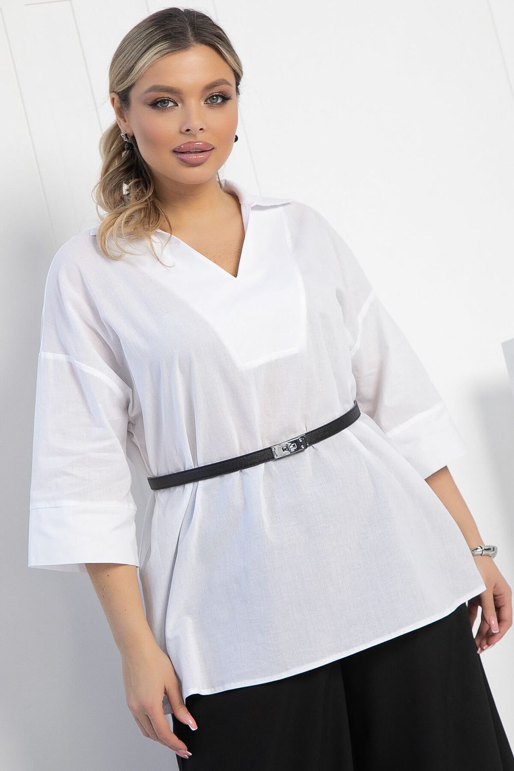 Блуза Легкость движения (белая) Б12945-30М LT Collection