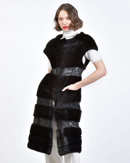 Жилет из меха норки