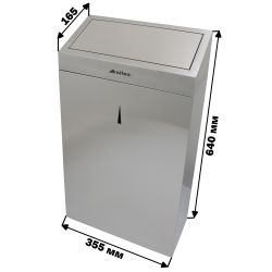 Урна для мусора подвесная GBW-30M (нерж)