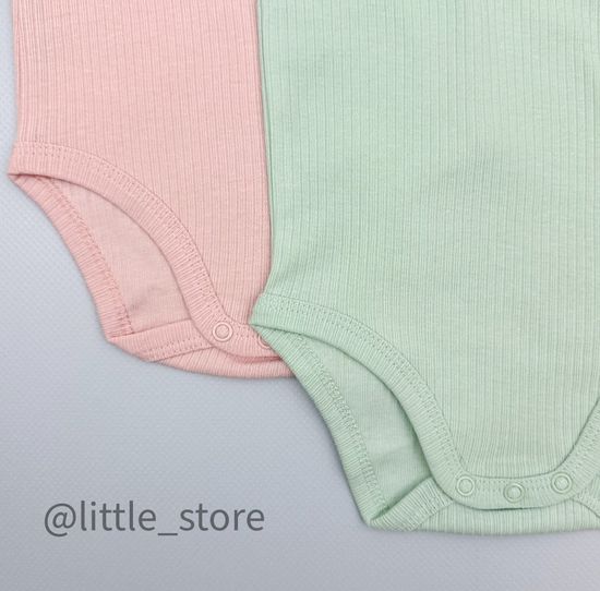 Боди-маечки хлопковые, Нефрит/жемчуг