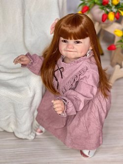 Кукла Реборн мягконабивная 65см в пакете (FA-805)