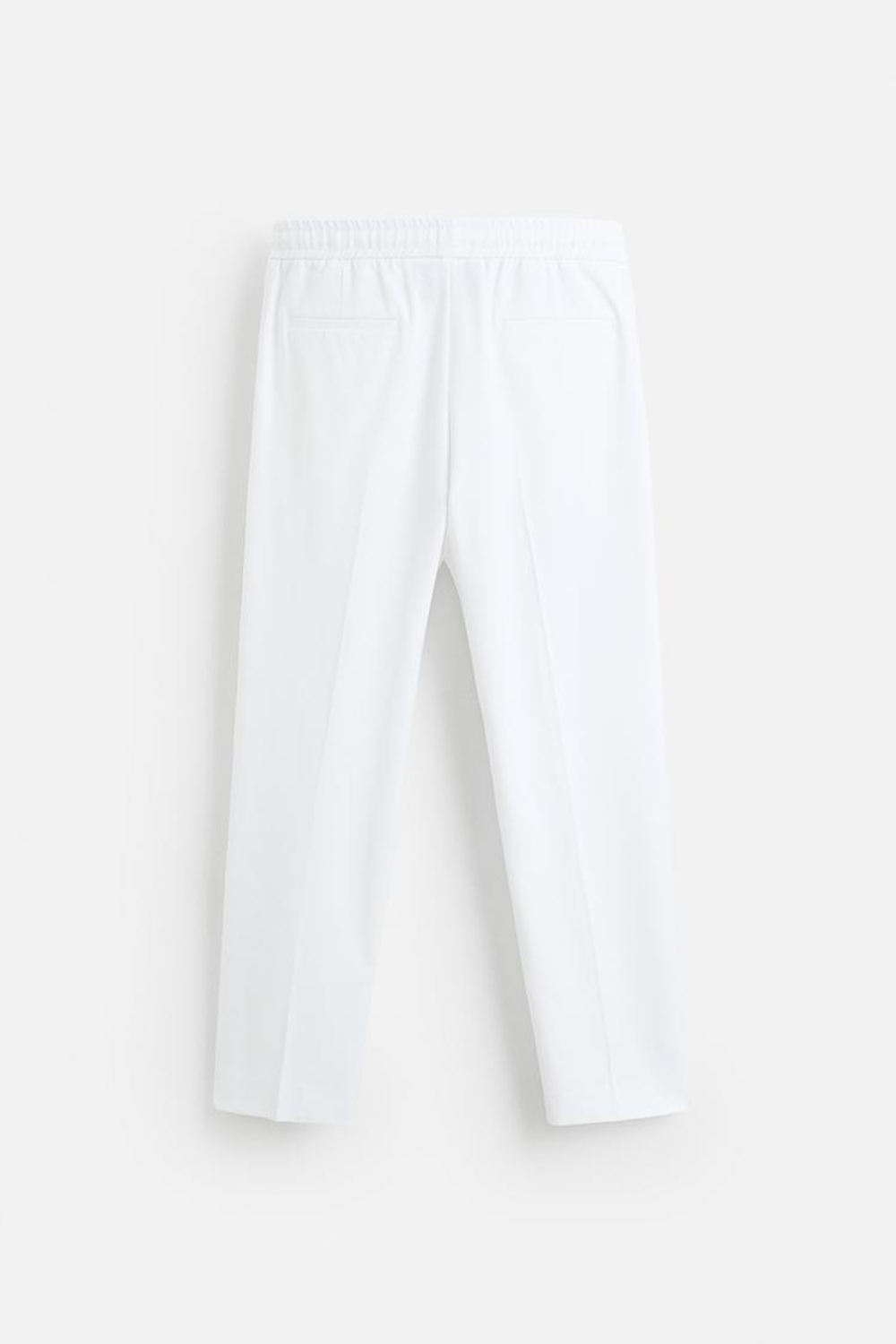 ZARA БРЮКИ-ДЖОГГЕРЫ КОМФОРТНОЙ ПОСАДКИ, ЖЕЛТОВАТО-БЕЛЫЙ