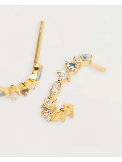 Серьги Ombr серебро 925 пробы покрытое золотом