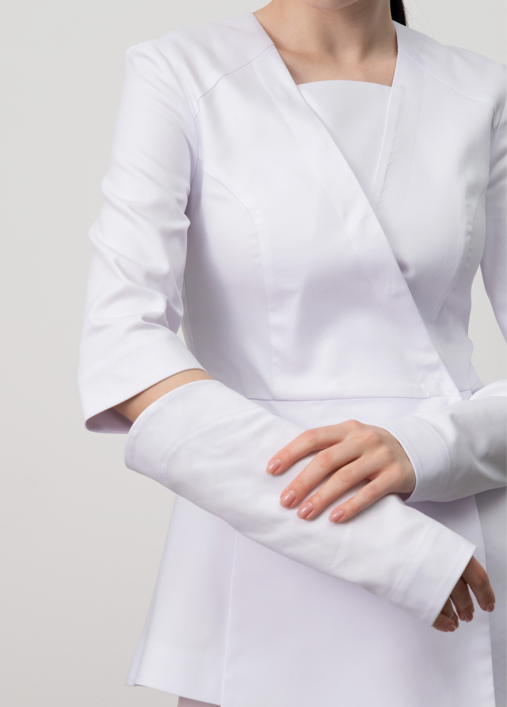 Медицинский жакет с двойным рукавом