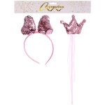 Набор карнавальный «Сказочная кошка» (ободок, палочка), микс