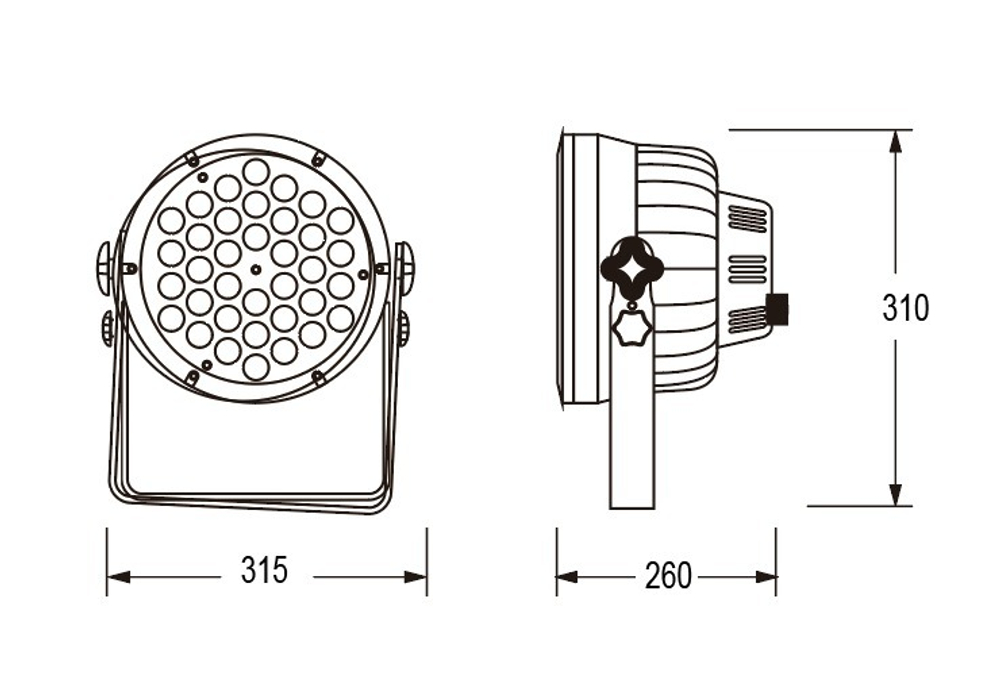 LEDPAR 3610FN SI-089