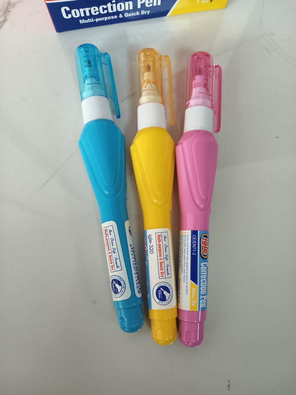 Корректирующий карандаш "Colour" 4мл, металл.наконечник, 4 цвета микс