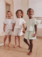 Пижама для девочки Next AC0-790, 3 шт., Сиреневый, Салатовый, Белый