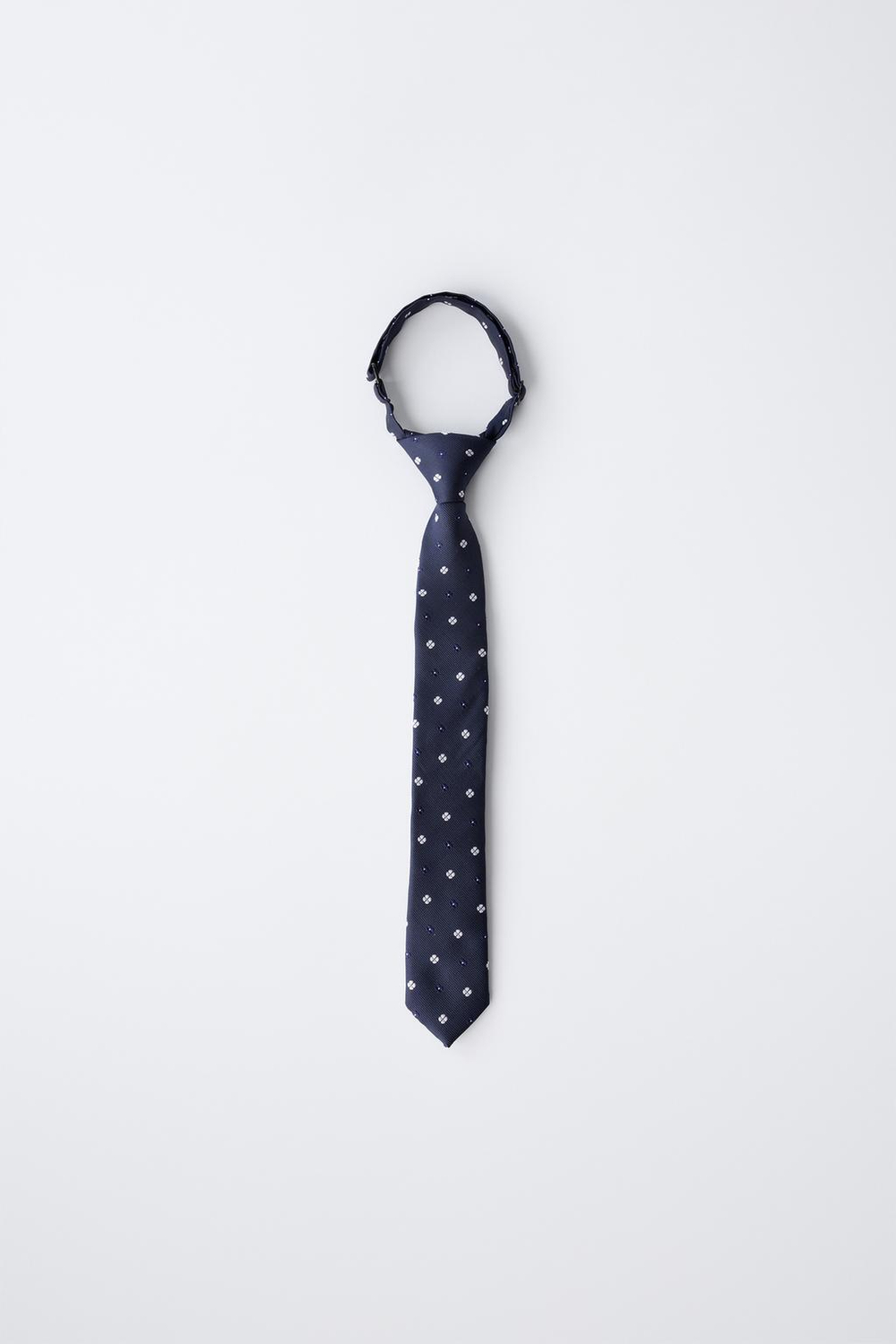 ZARA ГАЛСТУК С ГЕОМЕТРИЧЕСКИМ ПРИНТОМ, СИНИЙ