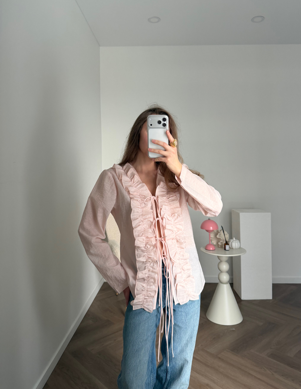 Блуза Pillow нежно-розовый