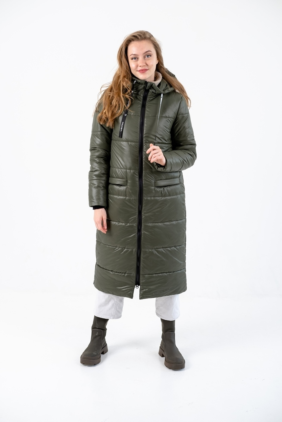 Пальто зимнее "Джой" хаки