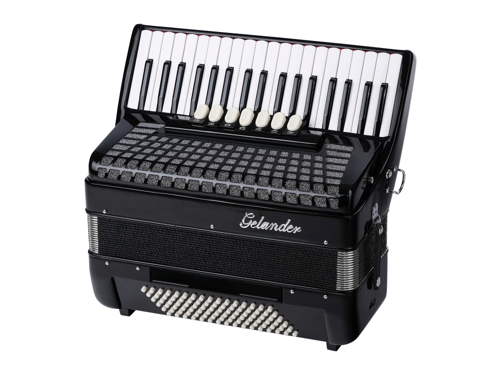 GH2017H-3-BLACK Аккордеон 37/96/7+3, черный, Gelander