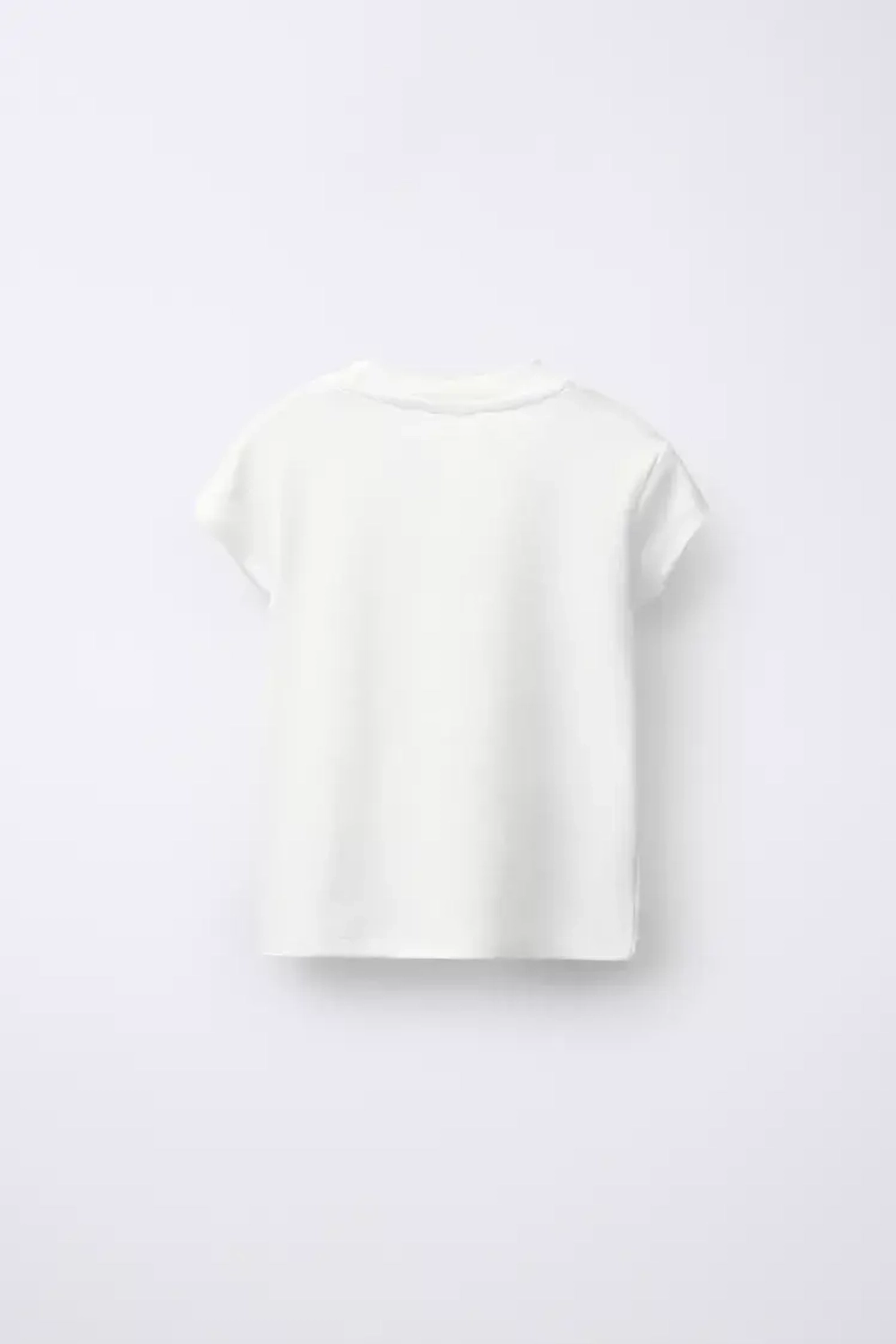 ZARA ФУТБОЛКА С НАШИВКАМИ, БЕЛЫЙ