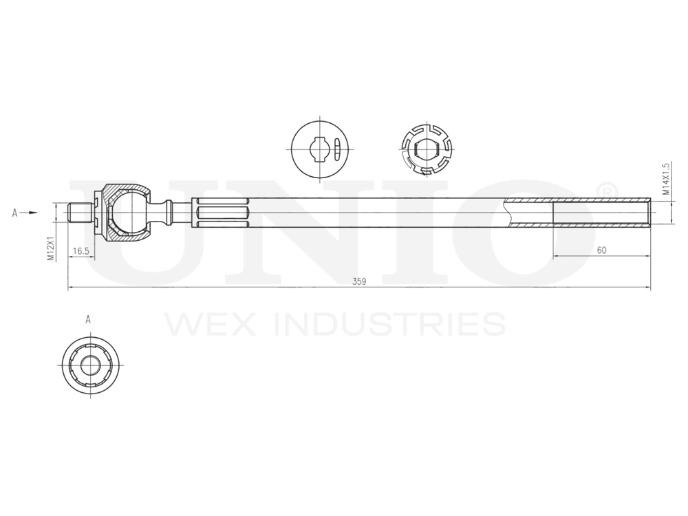 Тяга рулевая UNIO SSP-30033