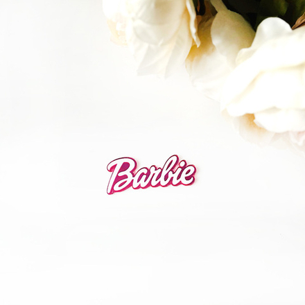 Декор акриловый "Barbie" 6*3,5 см