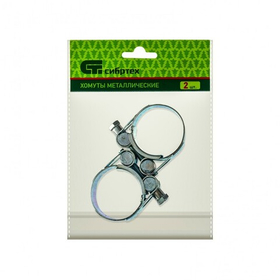 Хомуты металлические, силовые 36-39 мм, ширина 20 мм, шарнирный, W1, 2 шт Сибртех 47523