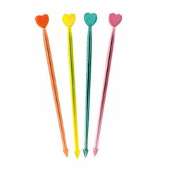 Пика шпажка пластик "Сердце" 8,6 см, ассорти 1000 шт Garcia de Pou