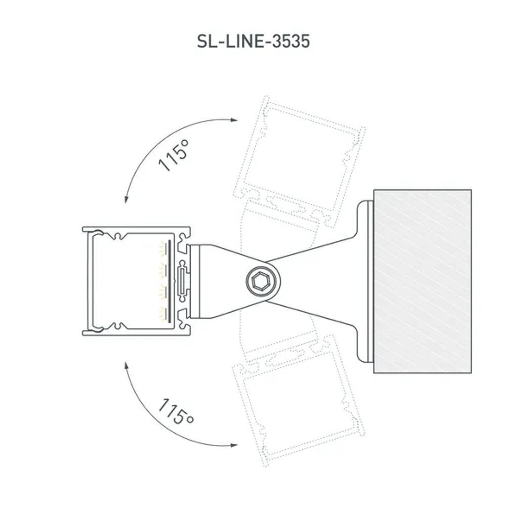 Профиль SL-LINE-3535-3000 ANOD (BY) (Arlight, Алюминий) 061362