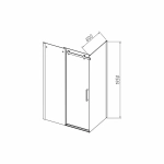 Душевой уголок Vincea Como-N VSR-4CN8016CL 160x80 профиль хром/стекло прозрачное