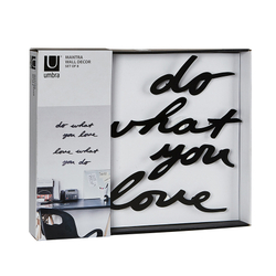 Надпись декоративная Do What You Love настенная черная