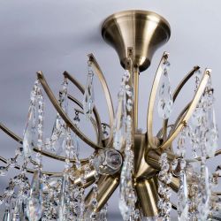 Citilux Селена CL302163 Люстра хрустальная Бронза