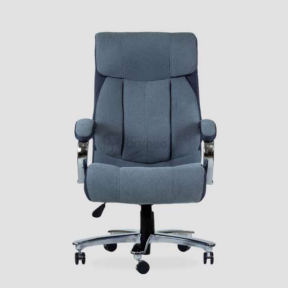 Кресло Barneo K-303 BIG SIZE XXL для руководителя серая ткань