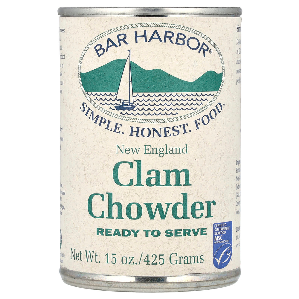 Bar Harbor, Похлебка из моллюсков в стиле Новой Англии, 425 г (15 унций)