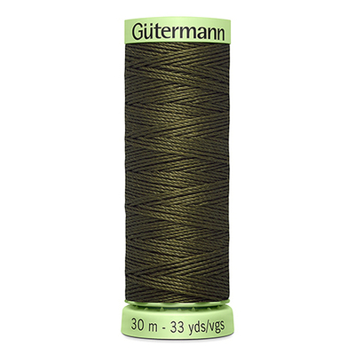 Нить Top Stitch 30/30 м для декоративной отстрочки, Gutermann, 689 т.хаки