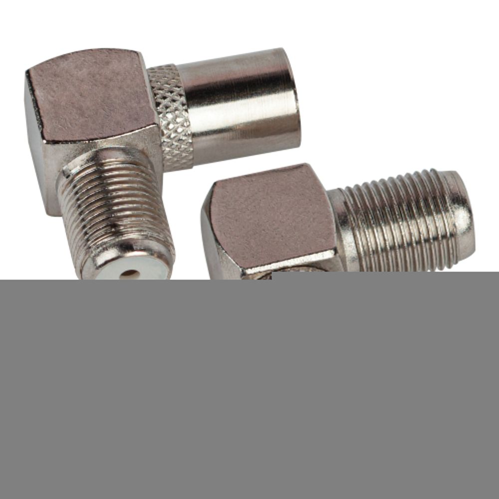 Переходник ЭРА SIMPLE гнездо F-штекер TV угловой упаковка 100 шт.