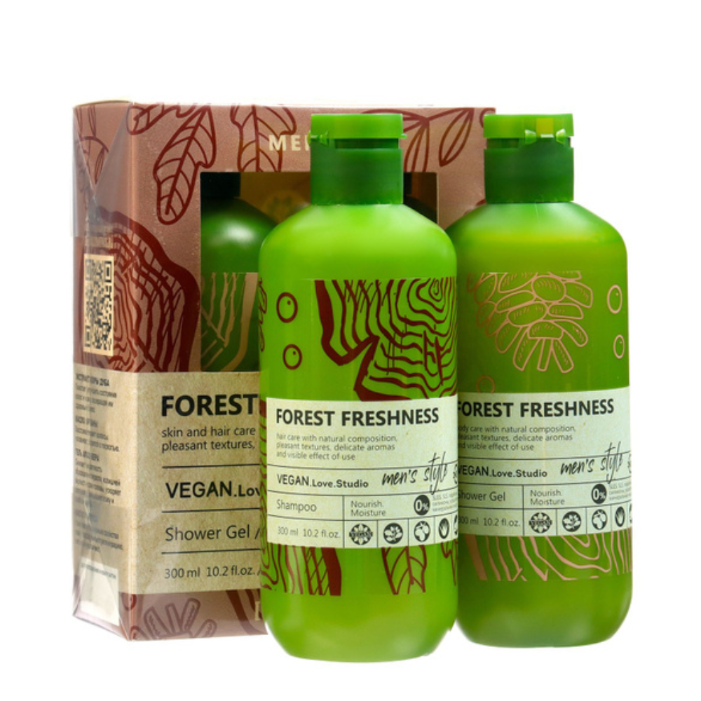 Подарочный Набор Men Forest Freshness гель для душа + шампунь 300 мл