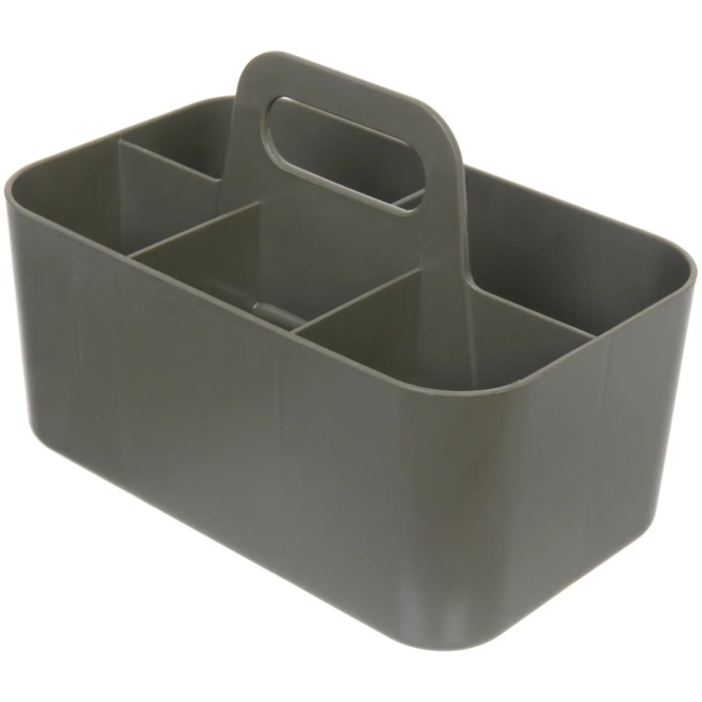 Органайзер для хранения с ручкой «ИДЕАДОМА», пять отделений, цвет хаки, 25*15.5*17см