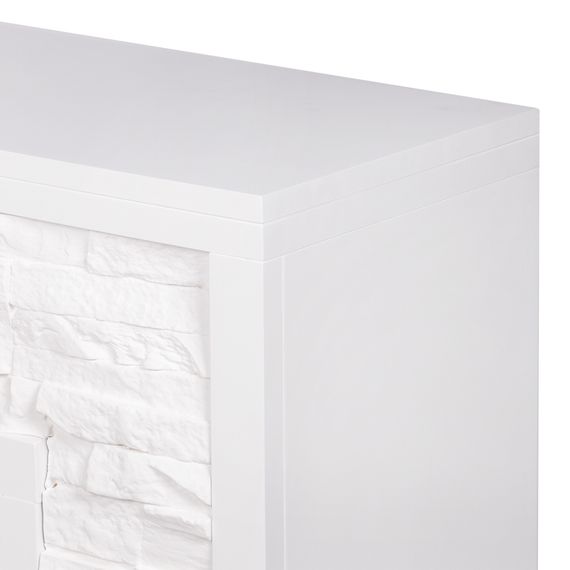 Портал Firelight Loft 30 камень белый, белая эмаль купить в Москве и Московской области по низкой цене с доставкой по России — (3) Портал Firelight Loft 30 камень белый, белая эмаль — (3)