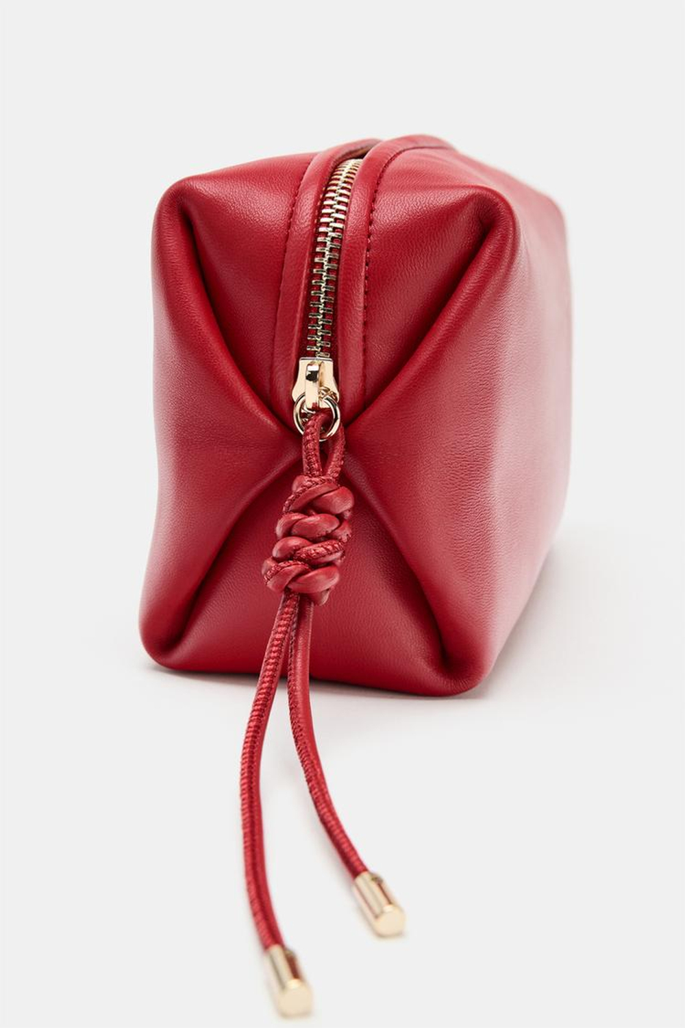 ZARA КОЖАНЫЙ НЕСЕССЕР, КРАСНЫЙ