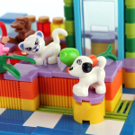 Конструктор блочный Аусини для малышей 186дет., коробка 25377