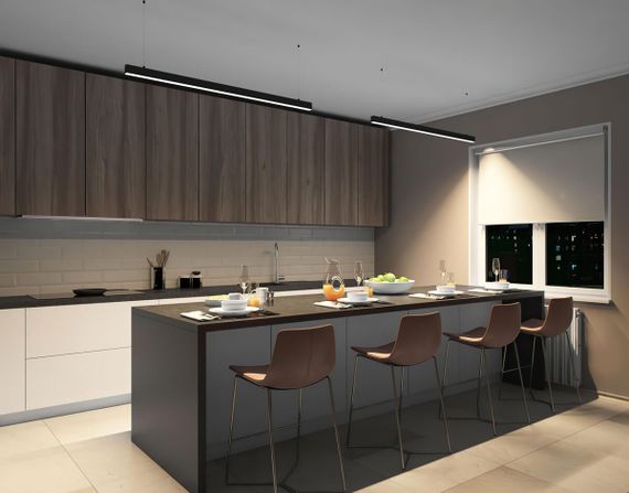 Подвесной светодиодный светильник Denkirs DK9124-BK