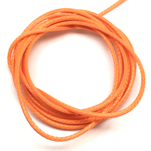 Шнур вощеный оранжевый 1 мм (1 метр)