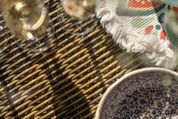 "Капри" трансформирующаяся лаунж-зона из искусственного ротанга, цвет соломенный