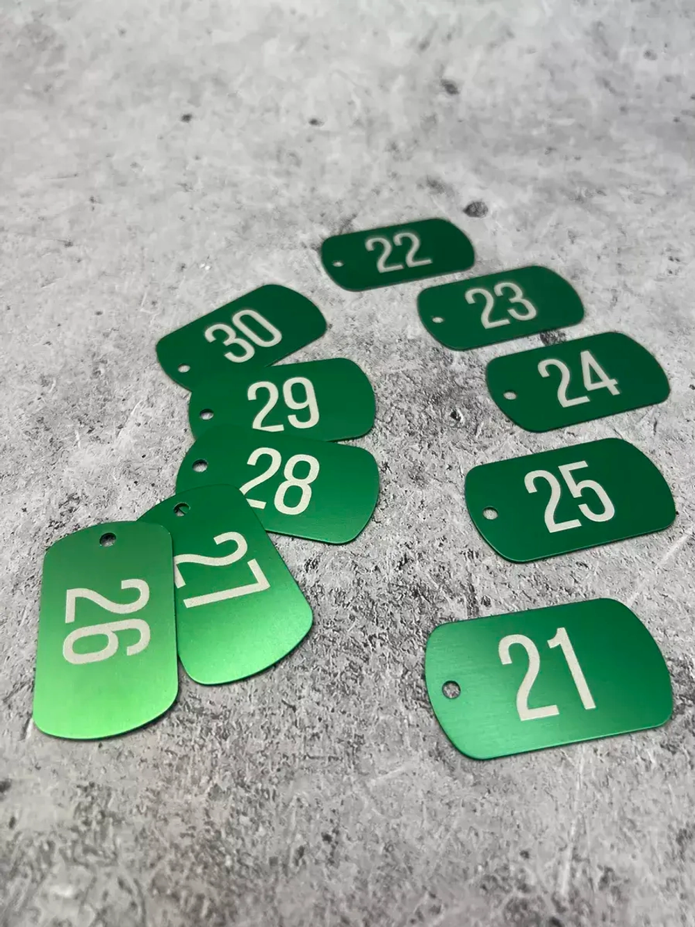 Номерки на ключи металлические