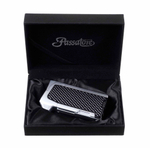 Зажигалка трубочная Passatore с тампером, черная-хром