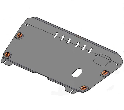 Защита картера и КПП (сталь 2 мм) для Toyota Camry (XV40) 2006-2011 (V - 3.5), Lexus ES350 2009-2012 (V - 3.5) Alfeco.ALF2404st