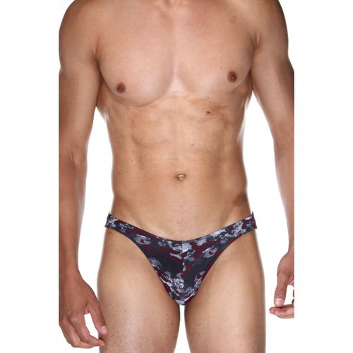 Мужские трусы слипы черные с принтом DARKZONE DZN6490