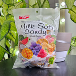 Молочные конфеты Nuoqi Milk Soft Candy Фруктовый микс 380 гр.
