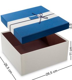 Packing Symphony WF-36-A Набор коробок из 3шт «Прямоугольник» цв.бел./син.